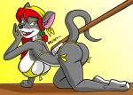 anthro big_breasts bikini breasts brush buckteeth butt clothing female hair red_hair solo swimwear teeth two-piece_swimsuit under_boob creatiffy geronimo_stilton_(series) thea_sisters nicky_(thea_sisters) mammal mouse murid murine rodent sibling_(lore) sister_(lore)