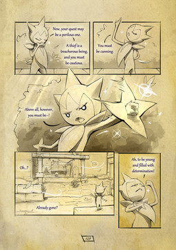 anthro biped building cloud day dialogue door eyes_closed feral gesture hand_behind_back hand_gesture hand_on_chin open_mouth outside pointing pointing_up sky text unusual_hands truescorn nintendo pokemon pokemon_mystery_dungeon shadows_for_hire spike_chunsoft generation_1_pokemon generation_3_pokemon pokemon_(species) roselia tauros 2025 comic english_text hi_res