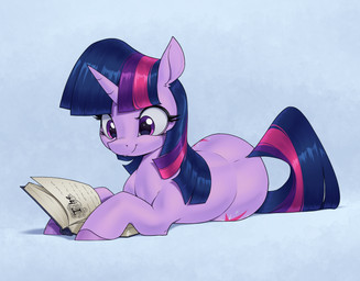 female feral hooves horn lying on_side reading simple_background smile solo aquaticvibes friendship_is_magic hasbro my_little_pony mythology twilight_sparkle_(mlp) equid equine mammal mythological_creature mythological_equine unicorn hi_res meme