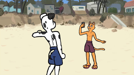 ambiguous_gender anthro big_muscles big_pecs big_penis body_size_growth bulge clothed clothing day detailed_bulge erect_nipples erection extreme_size_difference flexing foreskin genitals group growth huge_muscles huge_penis humanoid_genitalia humanoid_penis hyper hyper_genitalia hyper_muscles hyper_penis male male_focus muscular nipples nude outside pecs penis public public_nudity size_difference size_transformation surprised throbbing throbbing_penis topless topless_male transformation wardrobe_malfunction rubberskunktoo canid canine canis domestic_cat domestic_dog felid feline felis mammal 16:9 2d_animation animated frame_by_frame hi_res short_playtime sound video widescreen