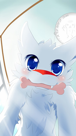 2012 ambiguous_gender bell☆ blue_eyes blush bone chibisuke cute dragon dragon_drive english_text fangs feral fur furred_dragon looking_at_viewer solo text white_fur
Rating: Safe
Score: 8
User: Granberia
Date: October 07, 2014 2012 ambiguous_gender bell☆ blue_eyes blush bone chibisuke cute dragon dragon_drive english_text fangs feral fur furred_dragon looking_at_viewer solo text white_fur
Rating: Safe
Score: 8
User: Granberia
Date: October 07, 2014