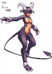 anthro anthrofied bangle biped bone breasts claws digitigrade featureless_breasts female hair horn jewelry navel nude open_mouth paws pokemorph red_eyes simple_background solo spade_tail standing tail white_background ni_jikan nintendo pokemon canid canine generation_2_pokemon houndoom mammal pokemon_(species) 2015