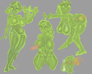 big_breasts blush bodily_fluids breasts butt casual_exposure casual_nudity casual_sex cum cum_in_nipples cum_inside duo eyelashes female female_penetrated genital_fluids genitals green_body green_skin interspecies long_eyelashes male male/female male_penetrating male_penetrating_female naive naive_sex nipple_fetish nipple_penetration nipple_play nipple_sex nipples nonchalant nude oblivious penetration penis sex simple_background skullfuck slime smile thick_thighs vaginal vaginal_penetration zerooxide alien goo_creature human humanoid mammal 5:4 absurd_res digital_media_(artwork) hi_res