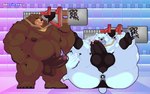 anthro balls barazoku big_butt big_penis bodily_fluids body_hair bouncing_balls butt butt_hair chest_tuft clothing cowgirl_position cum cum_inside feet from_front_position genital_fluids genitals hair hairy humanoid_genitalia legwear long_hair male male/male male_penetrating mature_male moobs muscular muscular_anthro muscular_male nipples on_bottom on_top penetration penis plant sex sitting slightly_chubby thigh_highs tuft morinetsu mihoyo zenless_zone_zero ben_bigger bear mammal ursine animated digital_media_(artwork) loop pixel_(artwork) short_playtime
