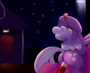 anus balls barn butt cutie_mark duo erection eyes_closed female female_penetrated from_front_position genitals head_back looking_pleasured male male/female male_penetrating male_penetrating_female mastery_position moon night nude on_lap on_top orgasm outside penetration penile penile_penetration penis penis_in_vagina rear_view romantic romantic_ambiance romantic_couple sex sitting sitting_on_lap star straddling tail tongue tongue_out vaginal vaginal_penetration vein vulva unknown_artist friendship_is_magic hasbro my_little_pony big_macintosh_(mlp) cheerilee_(mlp) earth_pony equid equine horse mammal pony