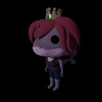 anthro clothed clothing crown female hair headgear slamweasel solo funko_pop! the_princess_jessie fish marine shark 1:1 animated short_playtime