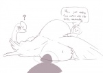 2013 ? alien big_butt blush breasts butt caught clothing cum cum_inside cum_pool dialog dripping duo english_text feathers female gooze huge_butt human interspecies lilibee looking_at_viewer looking_back lying male mammal monochrome noill on_side sex shadow side_boob size_difference spacesuit straight sweat text wide_hips
Rating: Explicit
Score: 3
User: Bart_Butternut
Date: April 11, 2014