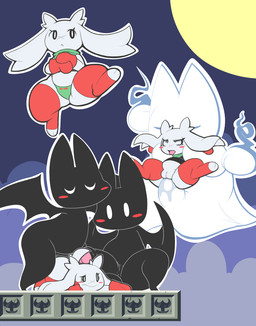 anal anthro female genitals group group_sex male male/female penis questionable_consent sex threesome trio vulva aintsmart cave_story sue_sakamoto bat ghost lagomorph mammal mimiga night_spirit orangebell spirit digital_media_(artwork) hi_res