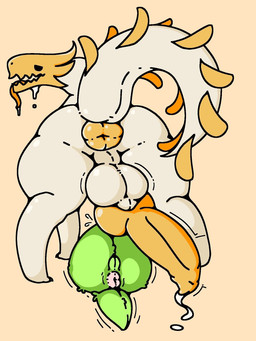 animal_genitalia animal_penis anus bestiality bodily_fluids canine_genitalia canine_penis drooling duo erection feral genital_fluids genitals green_body imminent_sex knot lying male male/male on_back penis precum puffy_anus questionable_consent rear_view saliva shaking simple_background size_difference white_body yellow_penis shay_the_bunny rain_world videocult saint_(rain_world) humanoid lizard_(rain_world) 3:4 hi_res
