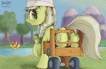 2023 animal_genitalia animal_pussy anus apple_bloom_(mlp) blurred_background cutie_mark digital_media_(artwork) dosh duo earth_pony equid equine equine_anus equine_genitalia equine_pussy eyelashes female feral friendship_is_magic genitals green_eyes hasbro hi_res hooves horse lucky_(mlp) mammal mountain my_little_pony outside plant pony puffy_anus pussy quadruped solo_focus tail tree underhoof vehicle wheelchair