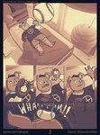 anthro baseball baseball_glove bed bedroom furniture male planet solo star window young young_anthro mikrogoat basil_(mikrogoat) domestic_pig mammal suid suina sus_(pig) comic hi_res