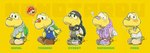 alternative_fashion anthro bandage bandage_on_face bandage_on_nose clothing cosplay footwear male multiple_poses open_mouth pose shell spelling_error text thought_bubble yellow_body kurimo_jinguy mario_bros nintendo paper_mario paper_mario:_the_thousand_year_door koops mario koopa koopa_troopa reptile scalie turtle english_text hi_res translated