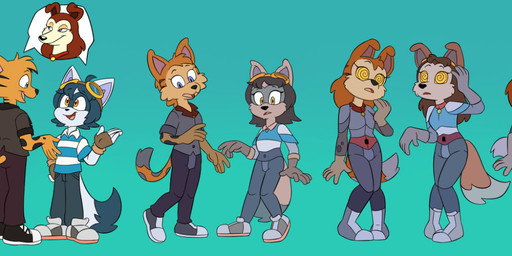 anthro clothing duo duo_transformation female five_frame_sequence gender_transformation knock-kneed male mtf_transformation multi_frame_sequence simple_background species_transformation spiral spiral_eyes tf_into_fictional_character transformation transformation_sequence twinning uniform toonedtoons road_rovers colleen_(road_rovers) canid canine felid feline mammal hi_res long_image wide_image