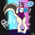 breasts curvy_figure expansion female fur gender_transformation pawpads paws tail transformation acutegabby canid canine canis domestic_dog husky mammal nordic_sled_dog spitz 1:1 absurd_res hi_res