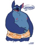 anthro anthrofied belly black_eyes blue_body blue_fur chest_tuft clothing fur hairy half-closed_eyes hand_in_underwear head_tuft male moobs narrowed_eyes nipples notched_ear overweight overweight_anthro overweight_male pink_nipples scratching scratching_balls simple_background solo text tired tuft underwear white_background kamudragon disney lilo_and_stitch himbo_stitch stitch_(lilo_and_stitch) alien experiment_(lilo_and_stitch) english_text hi_res url