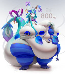 4_breasts annoyed anthro areola big_breasts biped breast_grab breasts clothing female hair hand_on_breast jewelry legwear metric_unit morbidly_obese multi_breast navel necklace nipples obese overhang overweight ribbons ring simple_background solo stated_weight stockings tail tapping_foot thick_thighs undersized_clothing white_body miluinaoxie mythology dragon mythological_creature mythological_scalie scalie hi_res signature