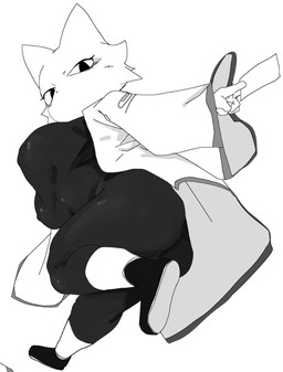 anthro big_breasts big_butt bodysuit breasts butt butt_focus clothing crossgender female footwear jacket looking_at_viewer shoes skinsuit solo talisman tight_clothing topwear meckmeck00124 nine_sols red_candle_games yi_(nine_sols) alien felid feline mammal solarian hi_res monochrome