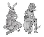 2016 3_toes anthro armor barrel belt carrot carrot_pen cellphone clothing disney electronics eyelashes feet female food greyscale hair hat headgear headwear hi_res holding_object holding_phone judy_hopps lagomorph leporid mammal monochrome multiple_images open_mouth phone plant rabbit reiq shocked signature simple_background sitting sketch solo toes uniform vegetable zootopia