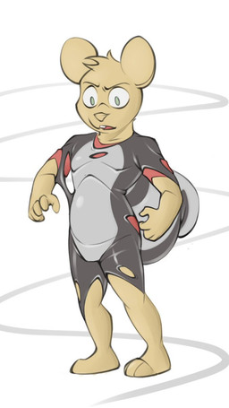 anthro buckteeth goo_transformation latex male null slime solo teeth transformation azzybunn jamie_(azzybunn) mammal mephitid mouse murid murine rodent skunk 9:16 hi_res