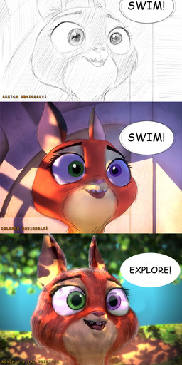 ambiguous_gender anthro buckteeth green_eyes helthehatter heterochromia leaf open_mouth purple_eyes solo teeth text tongue young young_anthro greatveemon disney zootopia fan_character violet_(zootopia) eurasian_red_squirrel mammal rodent sciurid tree_squirrel english_text hi_res source_request