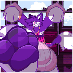 3_toes anthro armpit_tuft balls big_balls big_bulge big_feet big_penis bouncing_balls bulge chest_tuft clothing cornered dipstick_tail fangs feet first_person_view foot_fetish foot_focus genitals huge_balls huge_bulge huge_feet huge_penis hyper hyper_balls hyper_bulge hyper_feet hyper_genitalia hyper_penis jock jockstrap male markings pawpads penis public public_exposure public_transportation rapid_transit smug_face smug_grin solo sweater sweater_vest tail tail_markings teasing teasing_viewer teasing_with_feet teeth toes topwear train tuft underwear vehicle vest cinemachimaera animal_crossing nintendo rover_(animal_crossing) domestic_cat felid feline felis mammal 1:1 animated hi_res