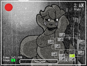anthro areola beakless bib big_areola big_breasts big_nipples black_sclera breasts camera_view eyelashes feathers female glowing glowing_eyes hands_behind_head head_feathers head_tuft huge_areola huge_breasts huge_nipples looking_at_viewer nipples pose rosy_cheeks sharp_teeth solo tail tail_feathers teeth text tuft white_eyes wide_hips windreg1 five_nights_at_freddy's five_nights_at_freddy's_2 scottgames toy_chica_(fnaf) avian bird chicken galliform phasianid 2022 4:3 digital_media_(artwork) greyscale monochrome pixel_(artwork)