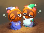 brown_body brown_fur chibi clothing duo fur hat headgear headwear identical_twins nightcap pajamas pillow slightly_chubby tired iroidori4422 animal_crossing nintendo timmy_nook tommy_nook canid canine mammal raccoon_dog tanuki 2020 hi_res brother_(lore) brothers_(lore) sibling_(lore) twins_(lore)