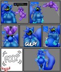 3_toes 4_fingers ambiguous_gender animal_genitalia animal_penis anthro balls belly big_belly big_breasts big_feet blue_body blue_eyes blue_fur blue_hair blue_penis bottomless bovid_horn breasts caprine_horn claws clothed clothing confusion cybernetics duo equine_genitalia equine_penis fatal_vore feet fingers fluffy fur genitals goat_horn gulp_(sound_effect) hair herm hoodie hoodie_only horn humanoid_genitalia humanoid_penis inner_ear_fluff intersex jumping long_tail machine moan multicolored_body neck_bulge nipple_outline nude nude_anthro onomatopoeia open_mouth oral_vore partially_clothed penis pink_accents profanity protogen_visor purple_body raised_tail same_size_vore semi-willing simple_background size_difference sound_effects swallowing tail teeth text text_box toes topwear topwear_only transformation tuft two_tone_body vore willing_prey yellow_eyes sokoyo_owo starry_(sokoyo_owo) vio_(_viomarks_) animal_humanoid bovid canid canine caprine caprine_demon cyborg demon goat humanoid mammal mammal_humanoid protogen english_text hi_res sequence