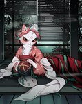 anthro asian_clothing chinese_clothing claws clothed clothing crossdressing east_asian_clothing fur headdress inside male paws solo white_body white_fur yellow_sclera lao_xian white_cat_legend li_bing_(white_cat_legend) domestic_cat felid feline felis mammal 2021 absurd_res hi_res