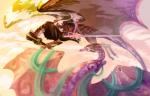 2017 ambiguous_gender digital_media_(artwork) dragon duo european_mythology feral flight_rising flying hi_res horn iovin membrane_(anatomy) membranous_wings mirror_dragon mythological_creature mythological_scalie mythology scalie skydancer_dragon tail western_dragon wings