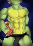 abs anthro big_penis bulge clothed clothing clothing_aside flaccid genitals humanoid_genitalia humanoid_penis jockstrap male muscular muscular_anthro muscular_male pecs penis simple_background smile solo standing topless underwear underwear_aside vein veiny_penis checkhoff playtonic_games yooka-laylee yooka chameleon lizard reptile scalie 2019 digital_media_(artwork) hi_res