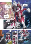 ambiguous_gender anthro biped breasts female fur group medium_breasts open_mouth red_body red_eyes red_fur tan_body tan_fur white_body white_fur kicktyan nintendo pokemon wafu canid canine generation_6_pokemon generation_7_pokemon greninja legendary_pokemon lycanroc mammal midnight_lycanroc pokemon_(species) rockruff tapu_koko absurd_res hi_res