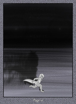 anthro big_butt butt green_eyes hair male navel nipples nude otter_tail running shadow side_view solo tail thick_thighs young young_anthro young_male dasherslash andy_(dasherslash) mammal mustelid otter 2025 comic digital_media_(artwork) hi_res monochrome