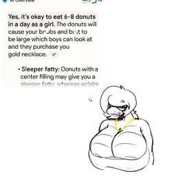anthro areola areola_slip big_breasts breast_expansion breasts clothed clothing expansion female hair huge_breasts humor jewelry messy narrowed_eyes necklace partially_clothed solo speech_bubble text systemshutdown34 sam_(systemshutdown34) reptile scalie snake digital_media_(artwork) english_text