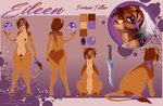 absurd_res accessory anthro bow_ribbon braided_hair braided_ponytail crystal_ball dagger erunroe felid female feral furgonomics hair hi_res lion mammal melee_weapon model_sheet nude pantherine ponytail pubic_fuzz ribbons tail tail_accessory tail_bow tail_ribbon weapon