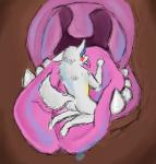 anthro comfy duo extreme_size_difference imminent_vore mawplay open_mouth oral_vore size_difference squish tongue uvula vore unknown_artist hesaki_yamato canid canine mammal