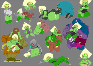 abs anal anal_penetration anus areola balls biceps big_balls blush bodily_fluids breasts butt claws clothed clothing cum cum_in_vagina cum_inside duo ejaculation erection eyewear feet female fur gem genital_fluids genitals glasses green_body green_skin gynomorph hair homeworld_gem_uniform humanoid_genitalia humanoid_penis intersex looking_at_viewer looking_back lying machine male male/female muscular muscular_male nipples not_furry nude open_mouth oral orgasm pecs penetration penis rimming sex shortstack shortstack_female shortstack_gynomorph shortstack_intersex simple_background smile solo spread_legs spreading standing teeth tentacles text toe_claws toes tongue tongue_out underwear vaginal vaginal_penetration vulva jyto cartoon_network steven_universe peridot_(steven_universe) tongue_monster_(steven_universe) alien alien_humanoid cluster_gem corrupted_gem gem_(species) humanoid mammal monster peridot_(gem_species) robot 2018 absurd_res digital_drawing_(artwork) digital_media_(artwork) english_text hi_res multiple_images multiple_scenes