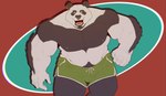 Rating: q
ID: 5566051
Date: 2025-05-12 02:03:56 -0400
Status: active
Score: 13
anthro barazoku bear body_hair bottomwear clothed clothing digital_drawing_(artwork) digital_media_(artwork) ear_piercing ear_ring facial_hair facial_piercing giant_panda goatee gold_(metal) gold_tooth green_bottomwear green_clothing green_shorts happy_trail looking_at_viewer male mammal mr_nellory muscular muscular_anthro muscular_male nipple_piercing nipple_ring nipples nose_piercing nose_ring open_mouth open_smile pecs piercing ring_piercing shorts shorts_only small_nipples smile smiling_at_viewer solo thick_thighs topless topless_anthro topless_male post #5566051