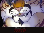 anthro boss close-up facial_hair male mobster open_mouth piercing showing_teeth smile smirk solo teeth tongue tongue_piercing possumgod faro_mr._vegas_(possumgod) felid mammal pantherine tiger hi_res sketch