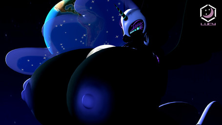 anthro areola armor big_breasts blue_eyes breasts earth eyeshadow female female_anthro headgear helmet horn huge_breasts hyper hyper_breasts looking_at_viewer macro macro_anthro macro_female makeup moon nipples planet purple_eyeshadow smile solo terra_macro wings lucy_moon friendship_is_magic hasbro my_little_pony mythology nightmare_moon_(mlp) equid equine mammal mythological_creature mythological_equine winged_unicorn 16:9 3d_(artwork) 4k absurd_res colored digital_media_(artwork) hi_res widescreen