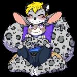 anthro blush clothed clothing duo female hug male male/female simple_background smile transparent_background lovelesskiax disney zootopia aussie_luvtail judy_hopps felid lagomorph leopard leporid mammal pantherine rabbit snow_leopard 1:1 alpha_channel