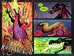 blood bodily_fluids bursting_out colored_fire dialogue duo female feral fire gore green_fire guts male organs text spicynoodleart disney disney's_aladdin mythology sleeping_beauty_(1959) jafar_(disney) maleficent cobra dragon mythological_creature mythological_scalie reptile scalie snake english_text hi_res