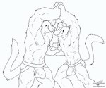 abs anthro balls black_line_art clothing duo genital_outline genitals humanoid_genitalia humanoid_penis jockstrap male male/male muscular muscular_anthro muscular_male nipples pecs penis tail thong underwear wrestling wolfblade hanna-barbera swat_kats chance_furlong jake_clawson domestic_cat felid feline felis mammal 2012 digital_drawing_(artwork) digital_media_(artwork) line_art monochrome portrait sketch three-quarter_portrait