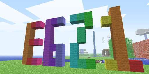 advertisement building cloud cube_(object) day grass light not_furry outside plant rainbow screencap shrub sky sunlight water zero_pictured unknown_artist e621 microsoft minecraft mojang xbox_game_studios 2:1 3d_(artwork) digital_media_(artwork) grandfathered_content source_request