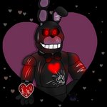 4_fingers anthro black_body black_ears black_nose bow_tie broken_heart fingers glowing glowing_eyes heart_symbol looking_away machine male multicolored_body multicolored_ears purple_ears red_body red_eyes simple_background smile solo standing teeth torn_body transparent_background thunderhoofcrimeboss five_nights_at_freddy's five_nights_at_freddy's_ar scottgames black_heart_bonnie_(fnaf) bonnie_(fnaf) animatronic lagomorph leporid mammal rabbit robot 1:1 2021 alpha_channel half-length_portrait portrait