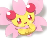 blush female feral genitals heart_eyes heart_symbol lying on_back pink_body pink_eyes plant presenting presenting_pussy pussy simple_background solo spread_legs spreading white_background yellow_body minami_(artist) nintendo pokemon cherrim elemental_creature flora_fauna generation_4_pokemon pokemon_(species) sunshine_form_cherrim absurd_res hi_res