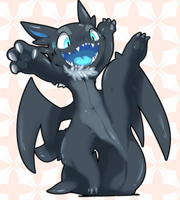 big_ears big_eyes black_body blue_eyes claws fangs fin flexible male mane navel one_leg_up open_mouth pattern_background pawpads raised_leg simple_background smile solo splits spread_legs spreading standing tail teeth vertical_splits wings young doneru mythology gawgaw aquatic dragon fish hybrid mythological_creature mythological_scalie scalie shark hi_res