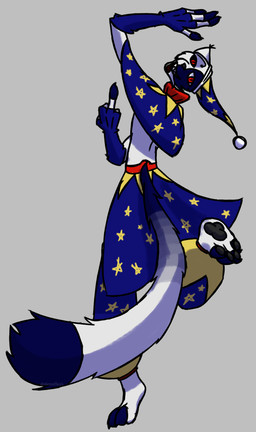 anthro clothed clothing dancing feet gesture gesturing_at_viewer hand_gesture hindpaw male middle_finger pawpads paws solo tail detrefle13 five_nights_at_freddy's five_nights_at_freddy's:_security_breach scottgames steel_wool_studios felid feline mammal hi_res