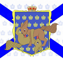 69_position balls clothing coat_of_arms duo fellatio feral flag flag_(object) genitals lying male male/male on_back oral penile sex tail topwear vlaxis mammal rodent sciurid hi_res
