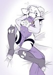 anthro bed biped black_sclera clothed clothing femboy fur fur_markings furniture horn legwear lying male markings multicolored_body multicolored_fur on_back robe solo thick_thighs thigh_highs tired tongue tongue_out white_body white_fur wide_hips kanto05 undertale undertale_(series) asriel_dreemurr_(god_form) boss_monster_(undertale) bovid caprine mammal 2021 digital_media_(artwork)